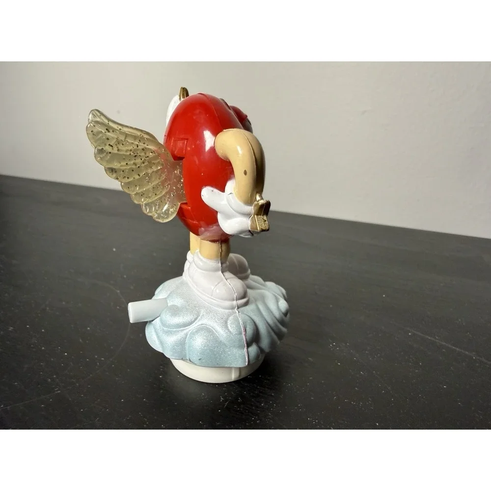 M&M Candy Topper Red Cupid Flapping Wings Bow And Arrow Valentines Day